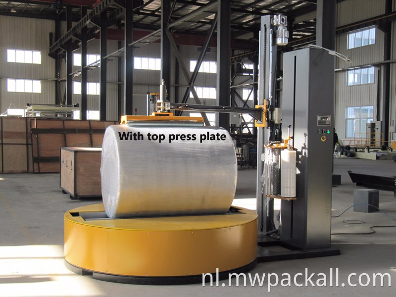 Rekfolie palletwikkelmachine haspel papierrolwikkelmachine gemaakt in China